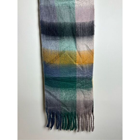 Mint green multi oversized scarf - Picture 4 of 7